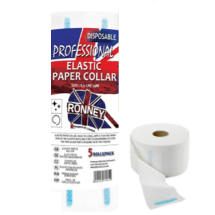 Ronney Elastic paper collar 6.5 cm x 34 m (5 rolls/pack)