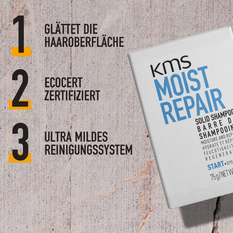 KMS Moistrepair Solid Shampoo 75g