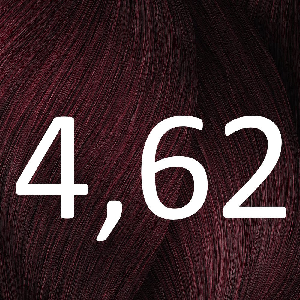 4,62 mittelbraun rot irisè