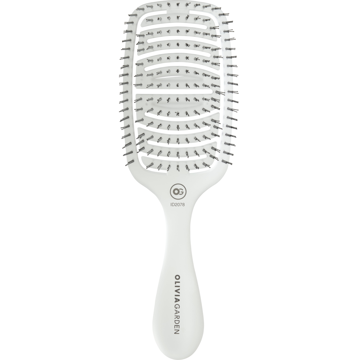 Olivia Garden Essential Care Flex Fine Hair Bristles Ice White Olivia Garden Essential Care Flex Fine Hair Bristles Ice White