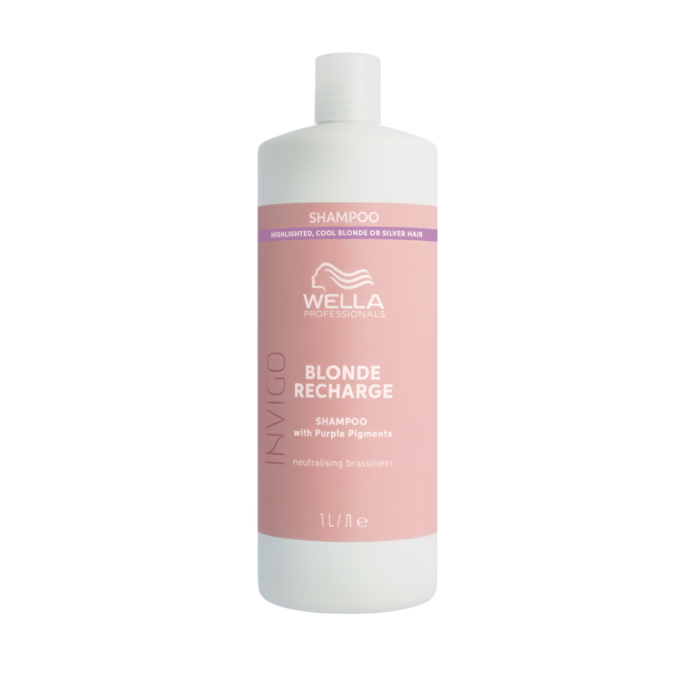 Wella Invigo Blonde Recharge Cool Blonde Color Refreshing Shampoo 1000ml Wella Invigo Blonde Recharge Cool Blonde Color Refreshing Shampoo 1000ml