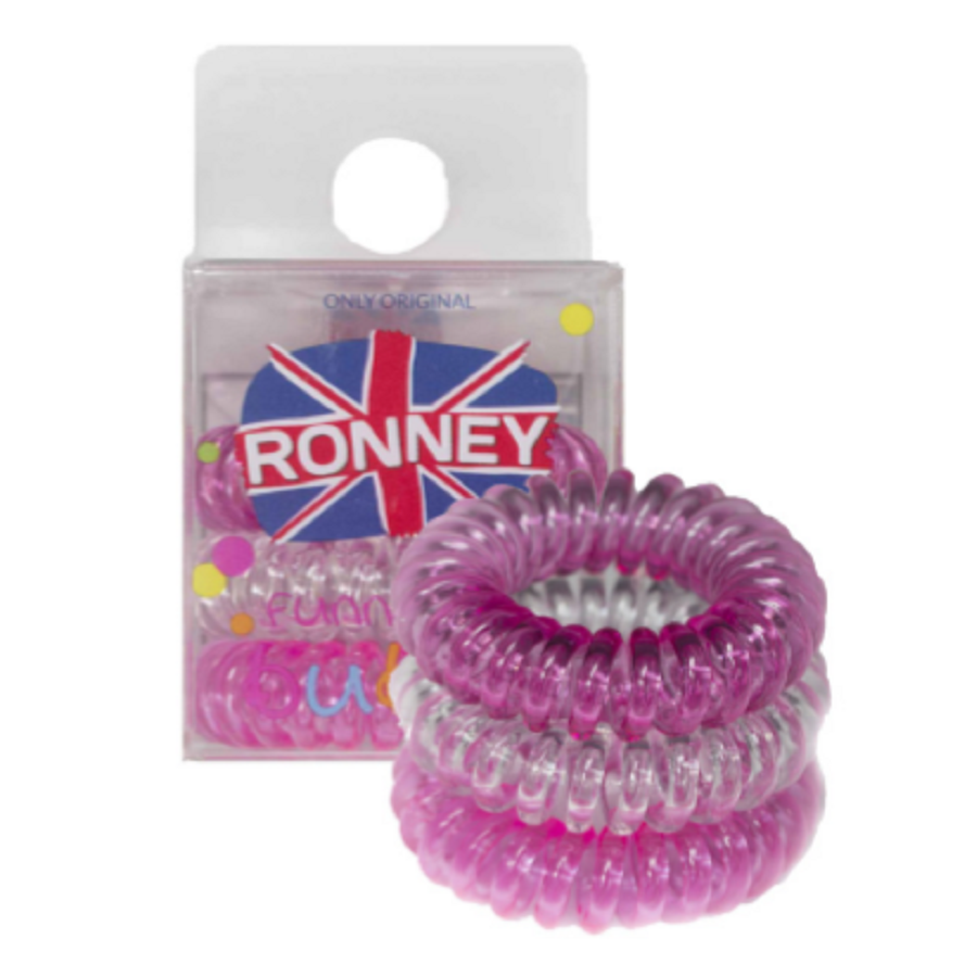 Ronney Funny Ring Bubble 3 x pink (dark pink, transparent, neon pink)