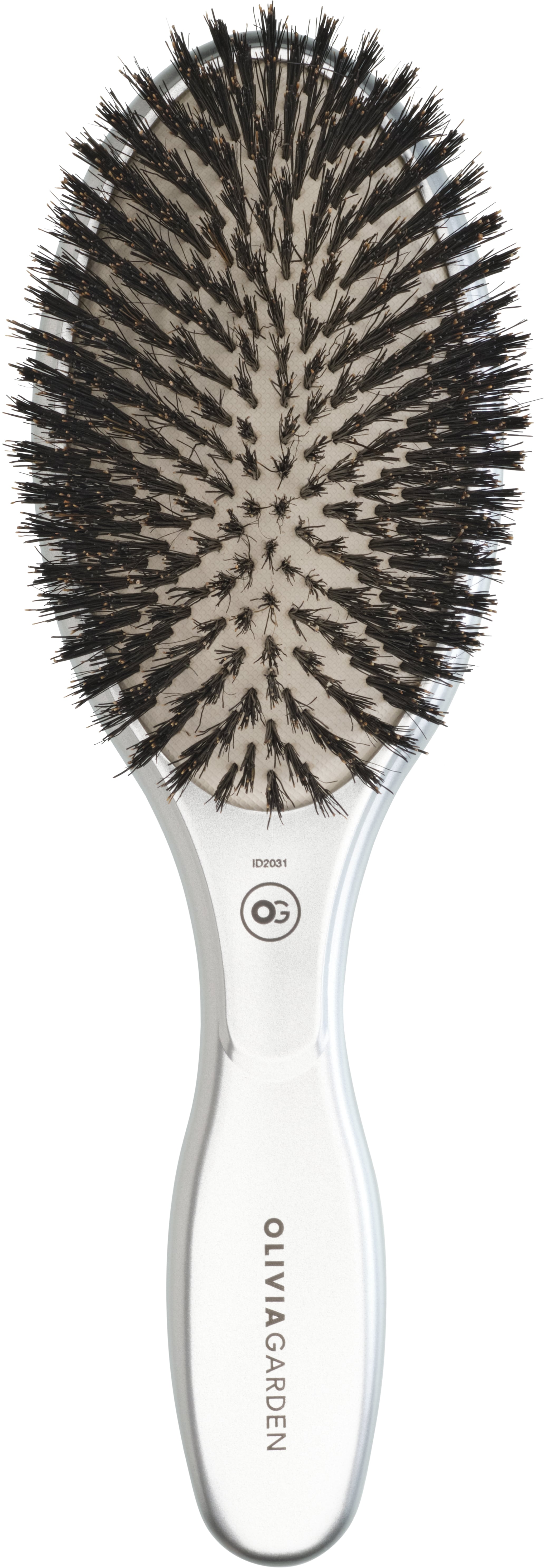 Olivia Garden Expert Care Oval Boar Bristles Silver Olivia Garden Expert Care Oval Boar Bristles Silver