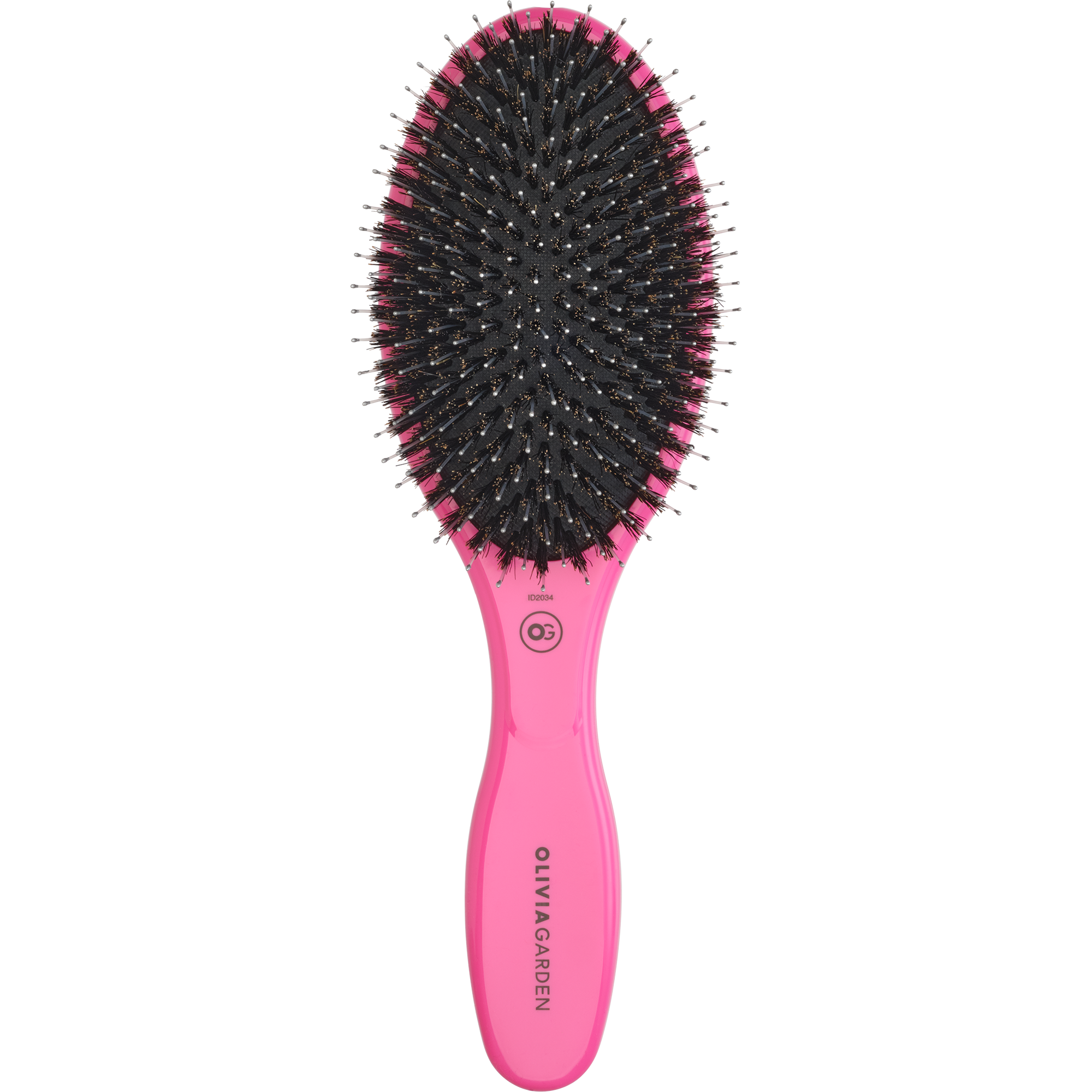 Olivia Garden Expert Care Oval Boar&Nylon Bristles Pink Olivia Garden Expert Care Oval Boar&Nylon Bristles Pink