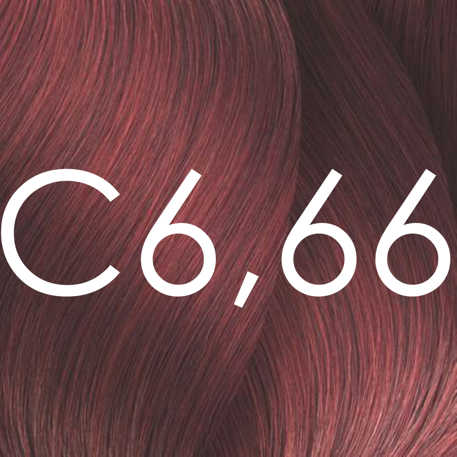 C6,66 dunkelblond intensiv rot