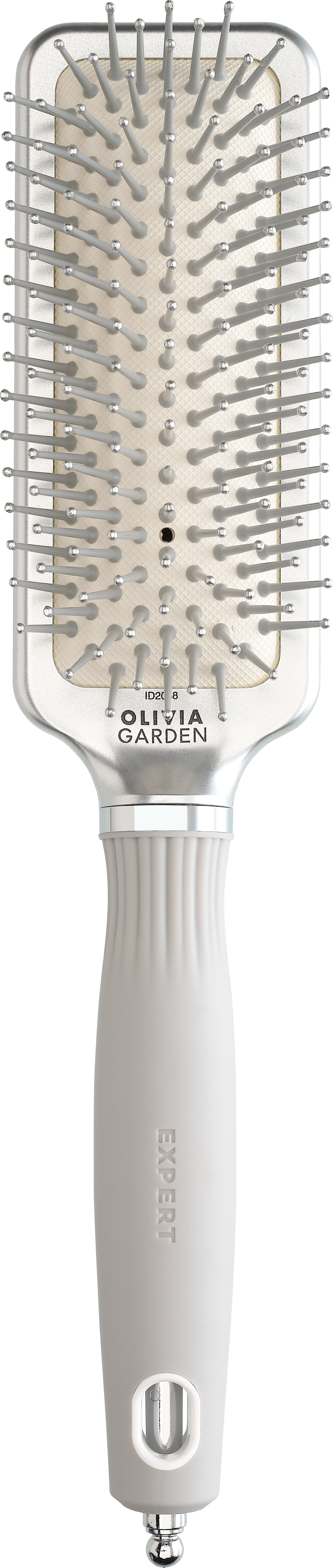 Olivia Garden Expert Care Rectangular Nylon Bristle Silver S Olivia Garden Expert Care Rectangular Nylon Bristle Silver S