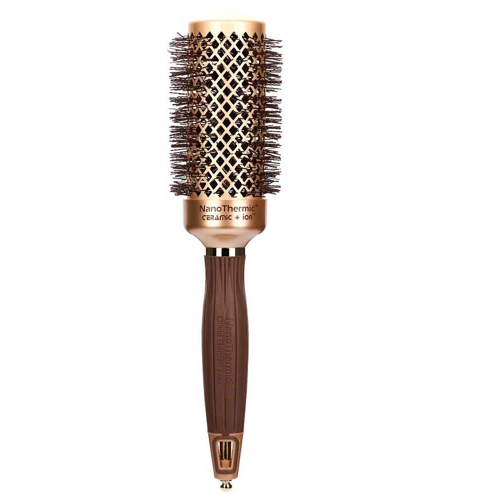 Olivia Garden Expert Blowout Shine Wavy Bristles Gold&Brown 45 Olivia Garden Expert Blowout Shine Wavy Bristles Gold&Brown 45