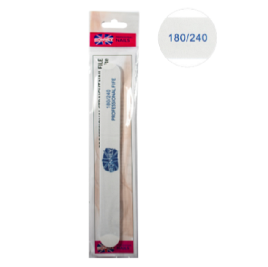Ronney Professional Premium Nailfile Straight 180/240 White SALE Ronney Professional Premium Nailfile Straight 180/240 White SALE