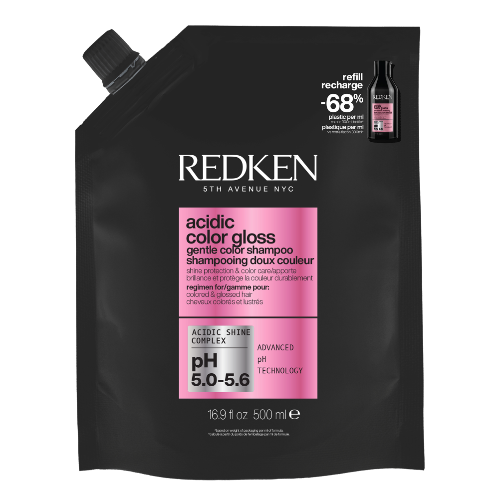 Redken Acidic Color Gloss Shampoo Refill Pouch 500ml Redken Acidic Color Gloss Shampoo Refill Pouch 500ml