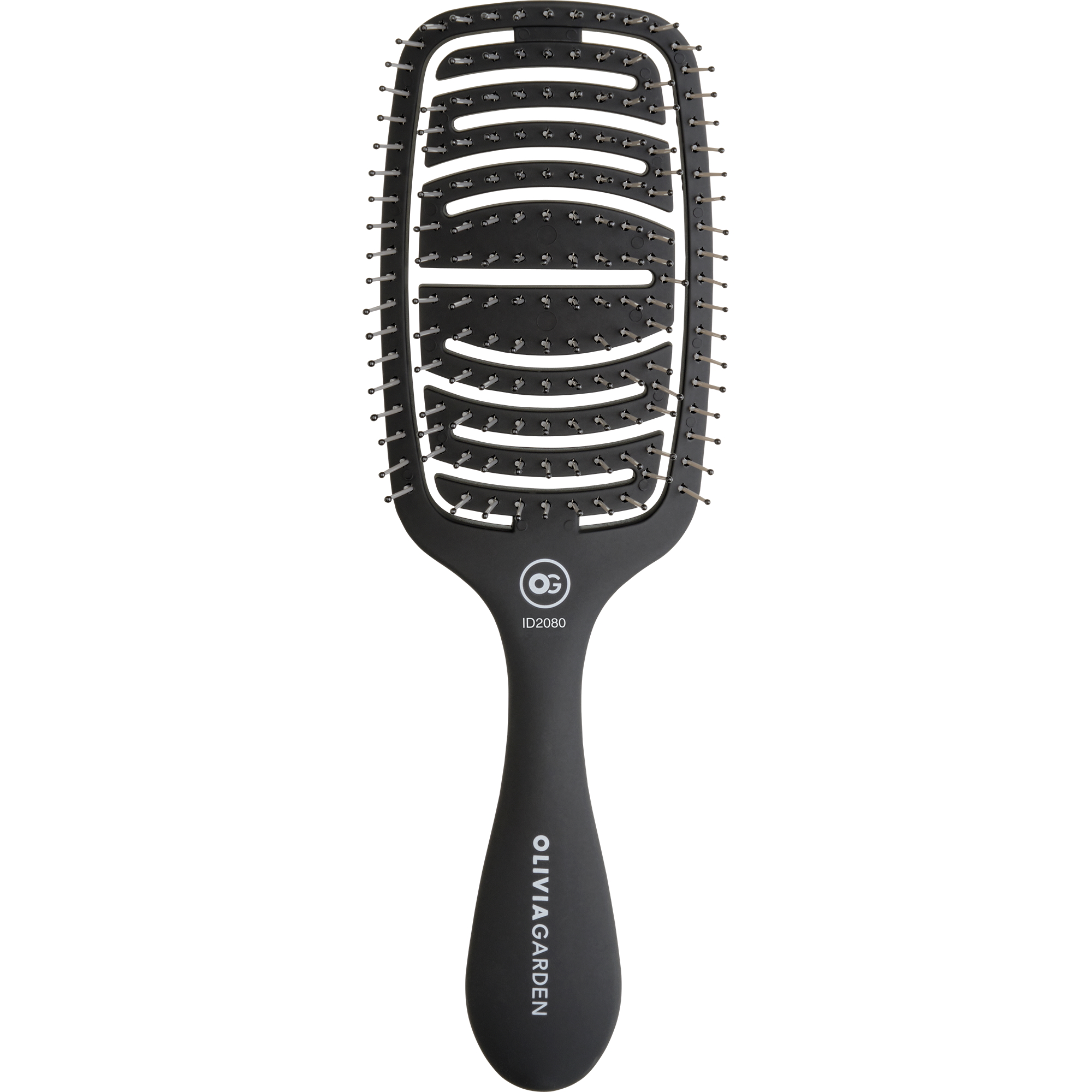 Olivia Garden Essential Care Flex Thick Hair Bristles Matt Black Olivia Garden Essential Care Flex Thick Hair Bristles Matt Black
