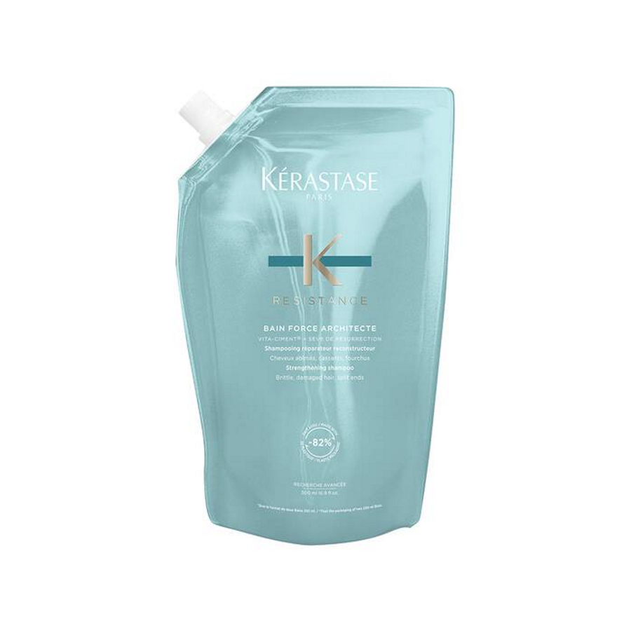 Kerastase Resistance Bain Force Architecte Refill Pouch 500ml Kerastase Resistance Bain Force Architecte Refill Pouch 500ml