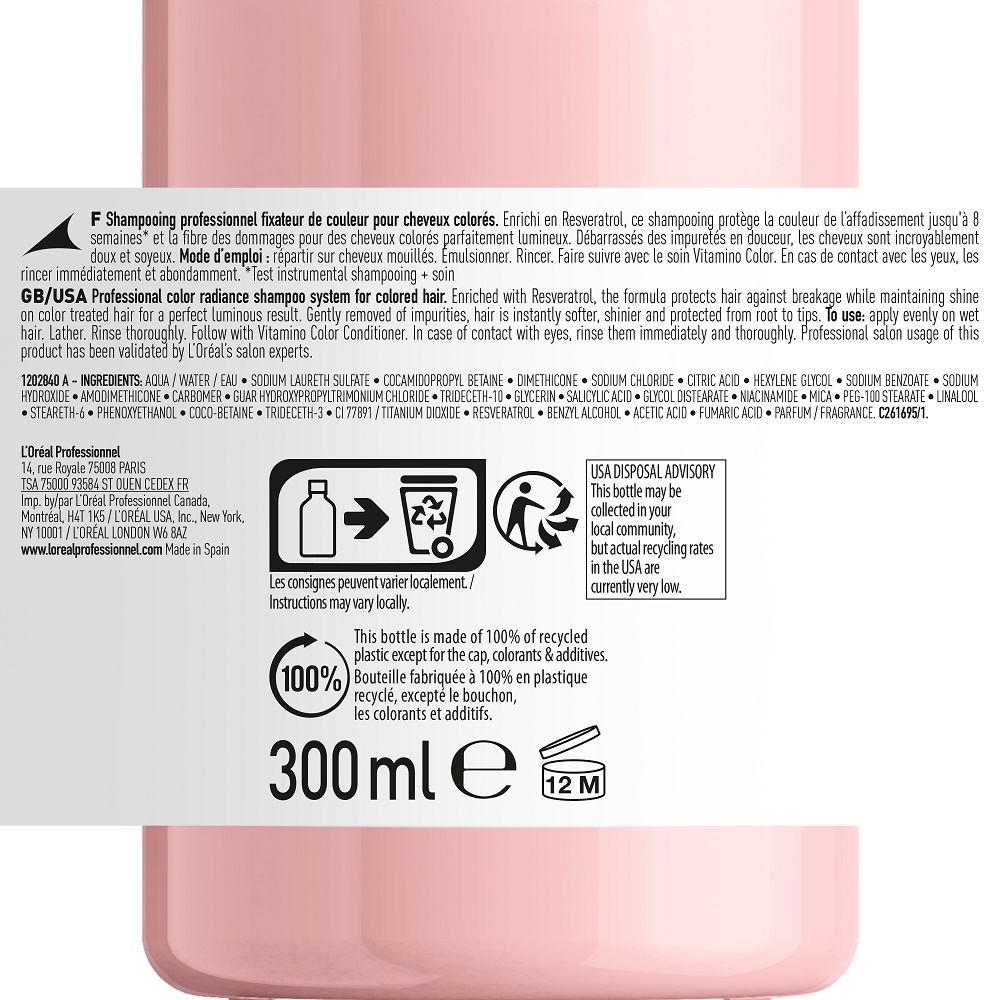 L’Oréal Professionnel Paris Serie Expert Vitamino Color Shampoo 300ml