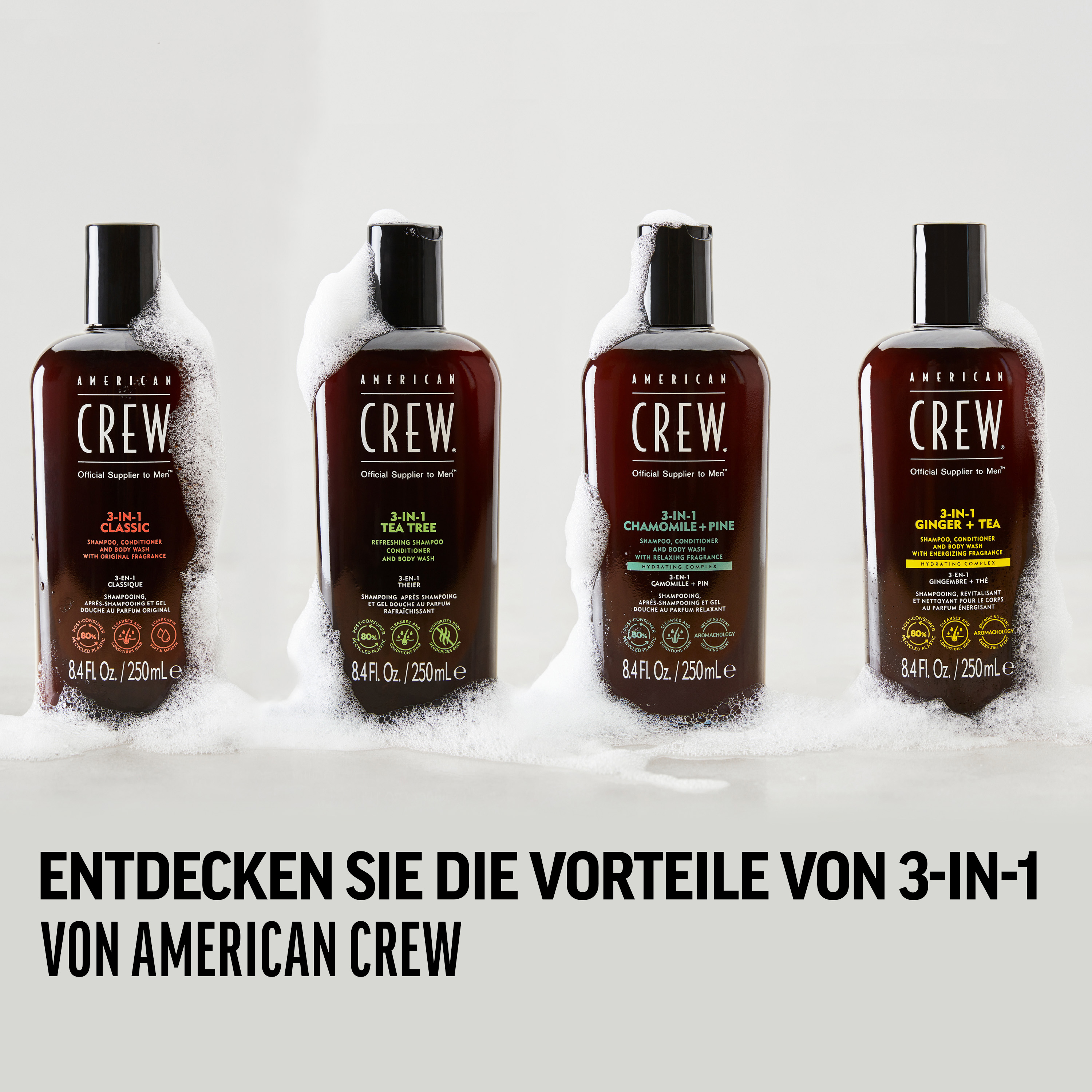 American Crew 3-in-1 Tea Tree Shampoo 250ml